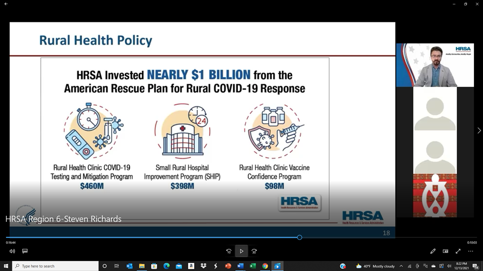 Thumbnail HRSA IEA Region 6-Steven Richards, Public Health Analyst for WEBSITE